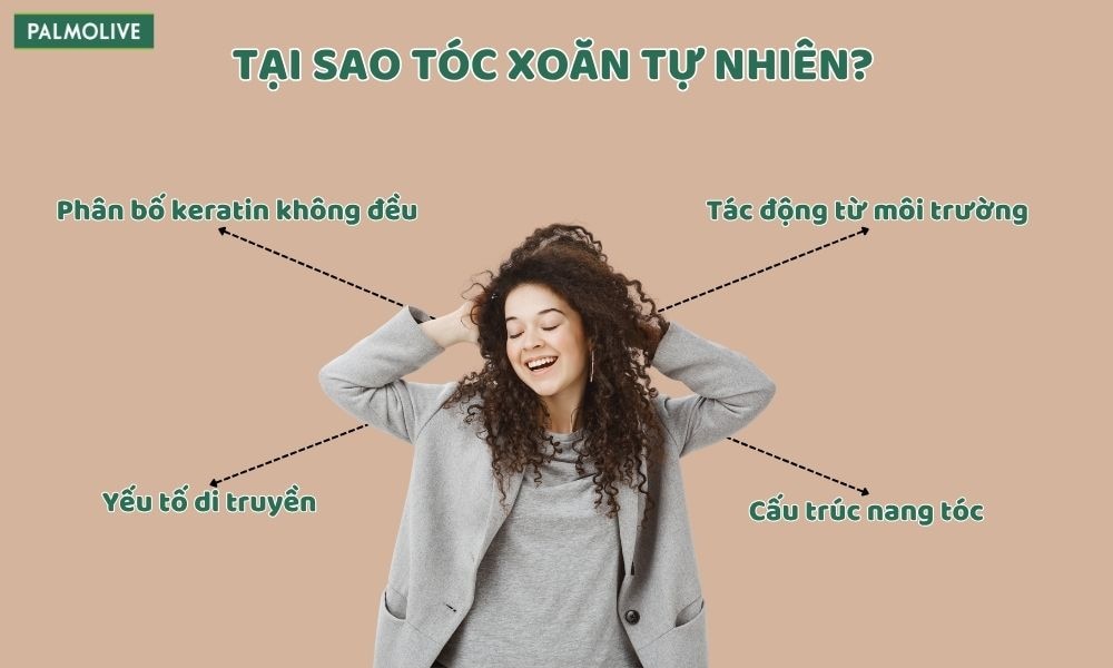 Nguyên nhân khiến tóc xoăn tự nhiên