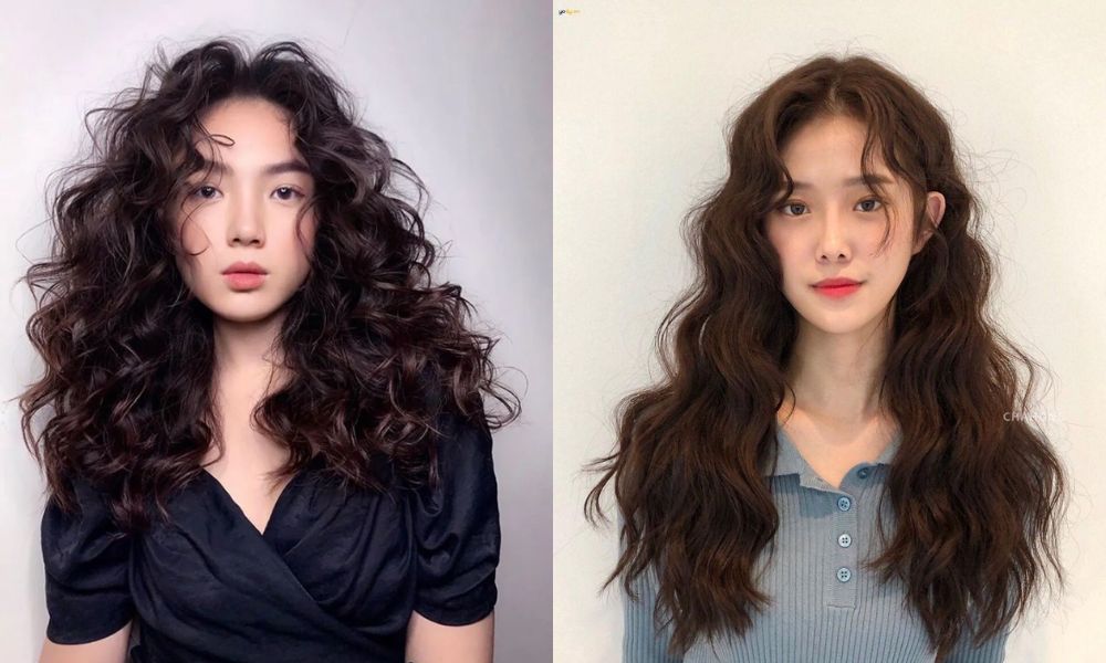 Tóc xoăn xù mì với độ phồng cao giúp tạo điểm nhấn cho khuôn mặt