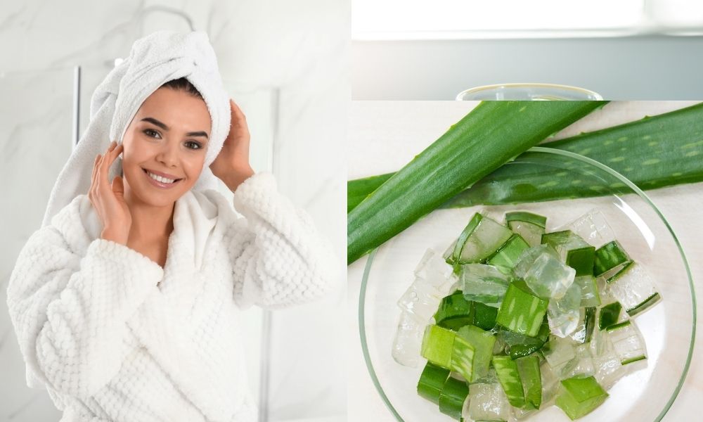 Hấp tóc bằng nha đam giúp làm dịu da đầu, nuôi dưỡng tóc chắc khỏe từ gốc đến ngọn.